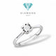 Solitaire diamond ring 18k /cincin berlian satu mata/cincin berlian solitaire/cincin emas putih berlian eropa white gold-Diamond Jewelry