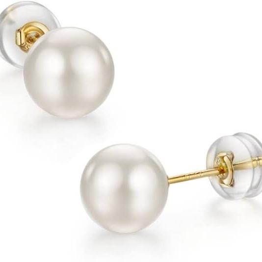 PEARL WHITE EARRING/Akoya Sea Pearl Earrings 18k/ Anting Mutiara Laut Akoya 18k