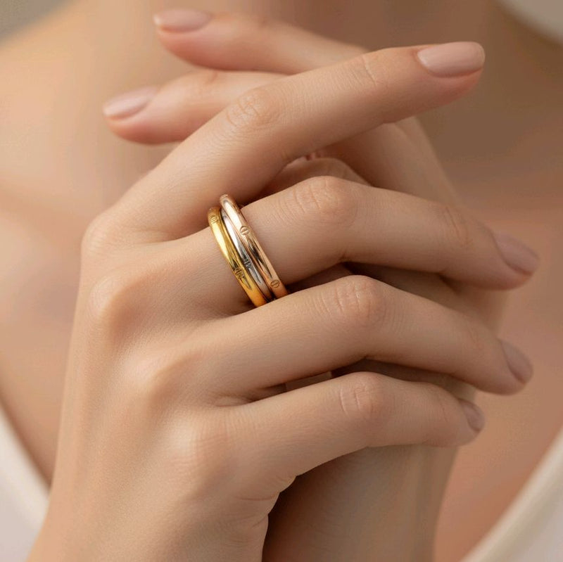 Trinity Gold Ring 16K / Cincin Emas Trinity 16K / Dimond Jewelry / 438CMS201LS