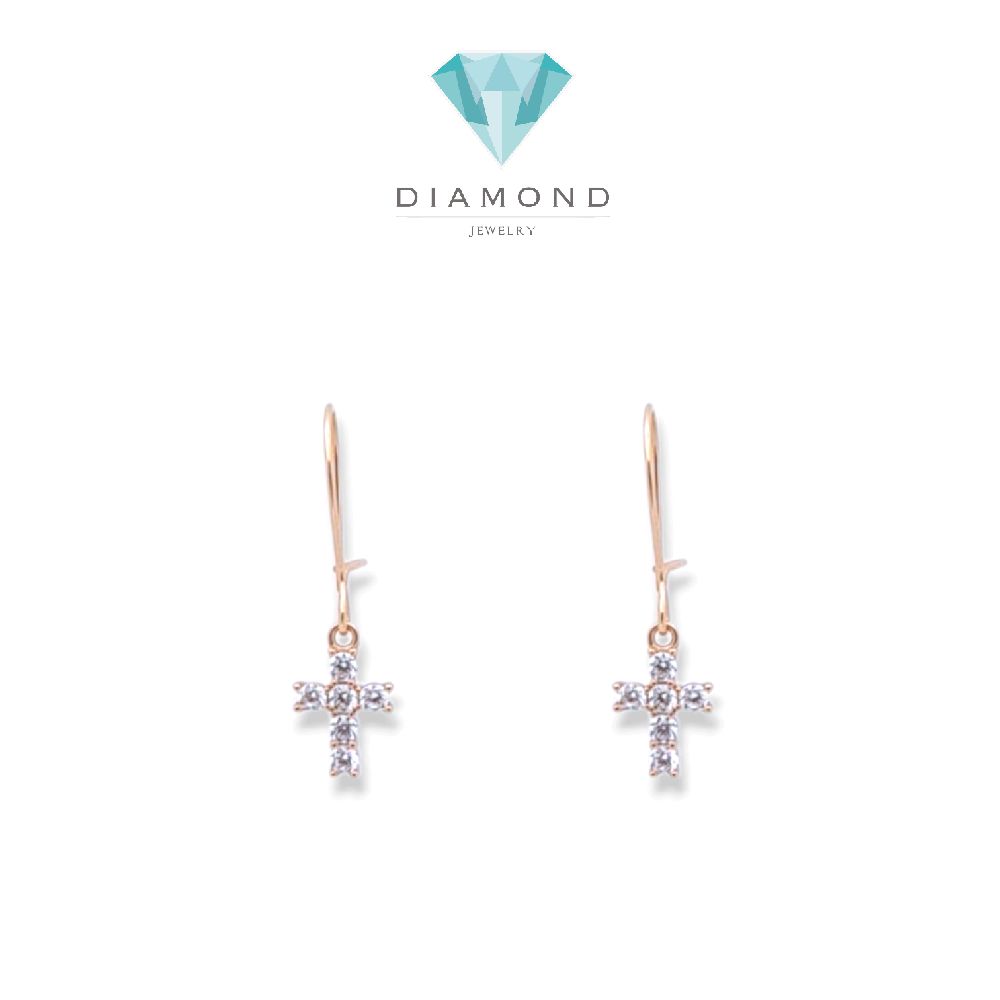 Anting  Emas Salib 17K / Diamond Jewelry / 430AMS113LS