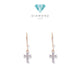 Anting  Emas Salib 17K / Diamond Jewelry / 430AMS113LS