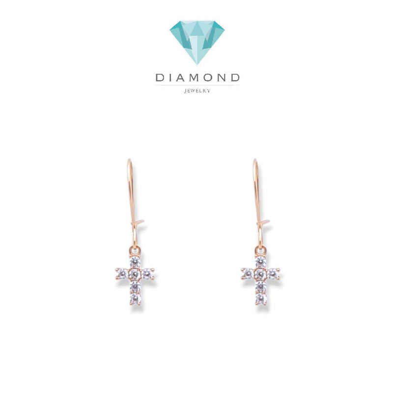 Anting  Emas Salib 17K / Diamond Jewelry / 430AMS113LS