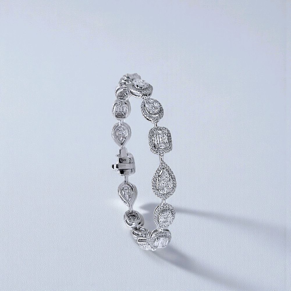 Tennis Fancyshape Diamond Bracelet 18K / Gelang Tennis Fancyshape Diamond 18K / Diamond Jewelry 403GB4000ANANLS-HT