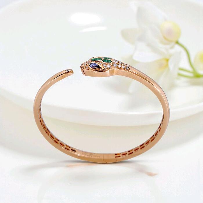 Ulo Serpenti Seduttori Bracelet 18K /Gelang Ulo Serpenti Seduttori 18K / Diamond Jewelry 24GBD35950RB-HT