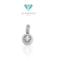Solitaire illusion 1 crt diamond pendant 18k-Diamond Jewelry