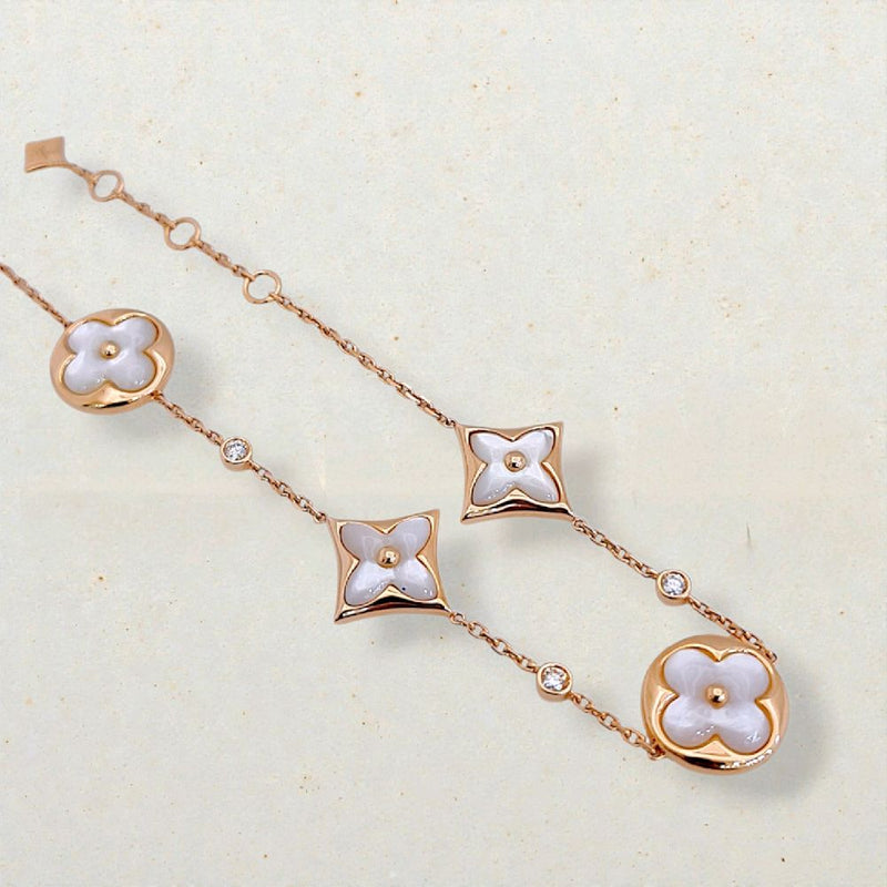 Blossom Flower Diamond Bracelet 18K / Gelang Berlian Bunga Blossom 18K / Diamond Jewelry - 170GBD89100AB