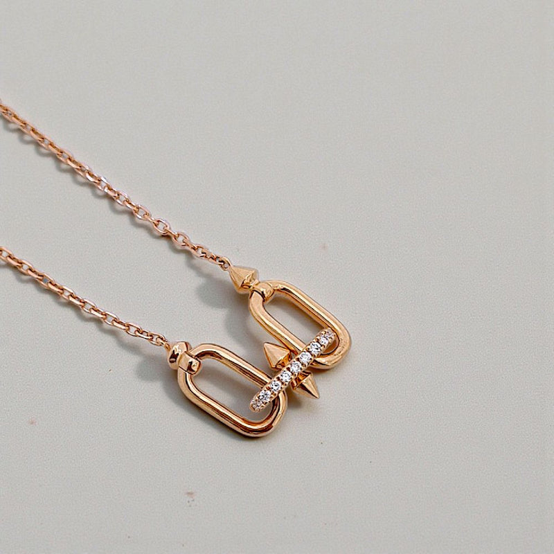 Titan Diamond Necklace 18K / Kalung Berlian Titan 18K / Diamond Jewelry 423KBD10000RY - HT