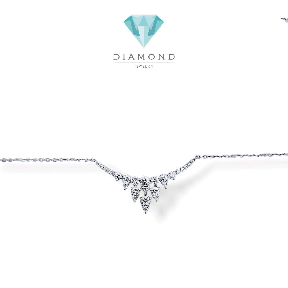 Eternal Pear Diamond Necklace 18K / Kalung Berlian Eternal Pear 18K / Diamond Jewelry - 147KBD95000AB