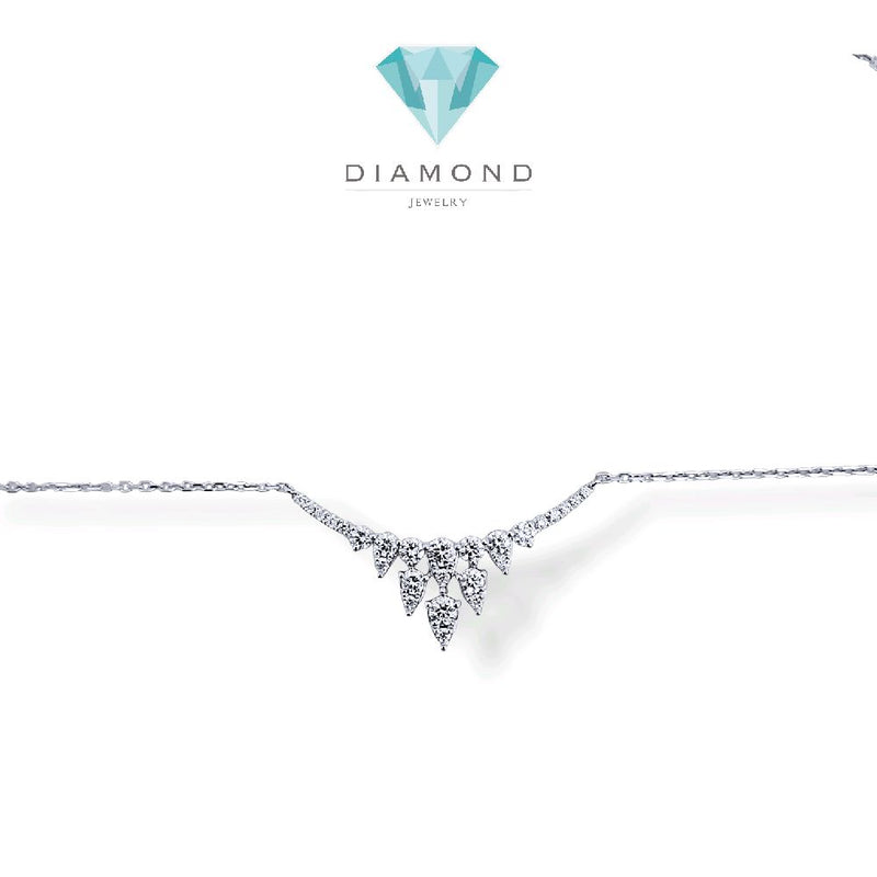 Eternal Pear Diamond Necklace 18K / Kalung Berlian Eternal Pear 18K / Diamond Jewelry - 147KBD95000AB