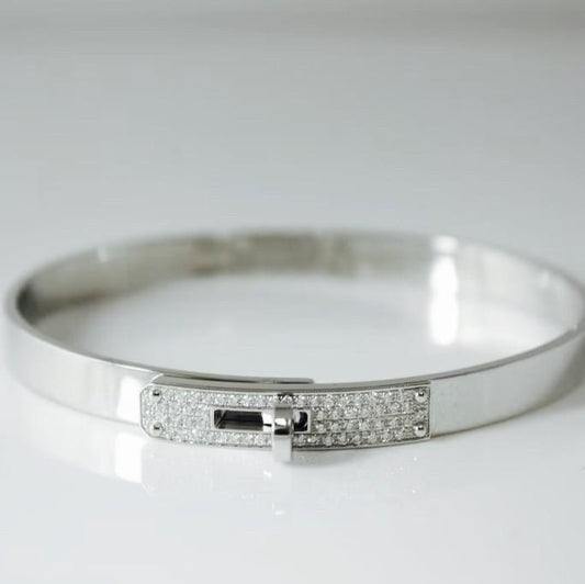 Diamond Bangle  kelly Diamond Jewelry - Rose Gold 030404-HT