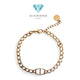 Chain CD Gold Bracelet 18K-Diamond Jewelry-12GBD1238RB