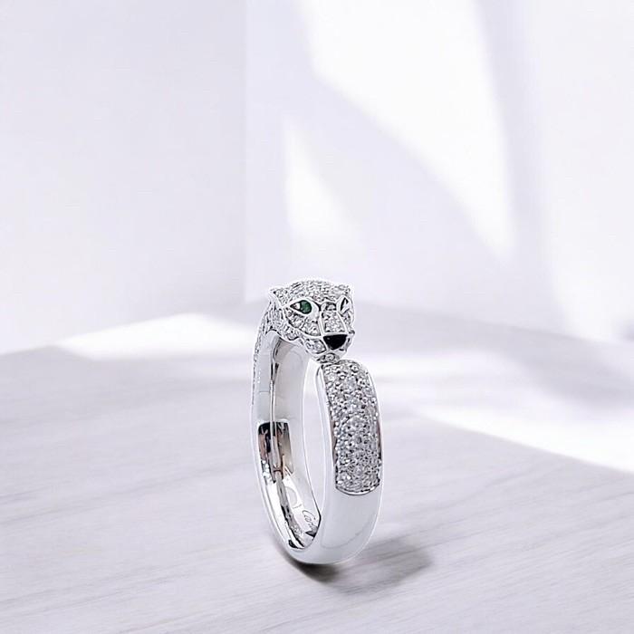 Diamond Ring Panther crt Diamond Ring 18K / Diamond Jewelry-HT Berlian Perhiasan Jewellery Emas-81CBD138000AB-HT