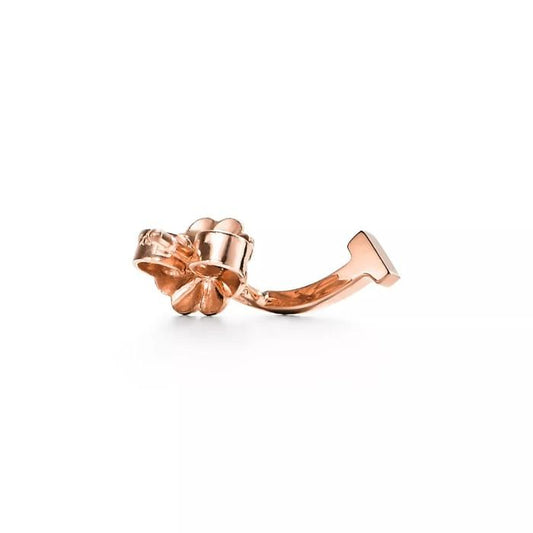 Smile earring gold made with 18k tf Gold-Diamond Jewelry