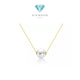 Pearl necklacle with 18 K Gold Diamond Jewelry