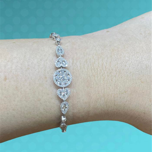 Diamond Bracelet - Gelang Berlian - Diamond Jewelry - White 03030421