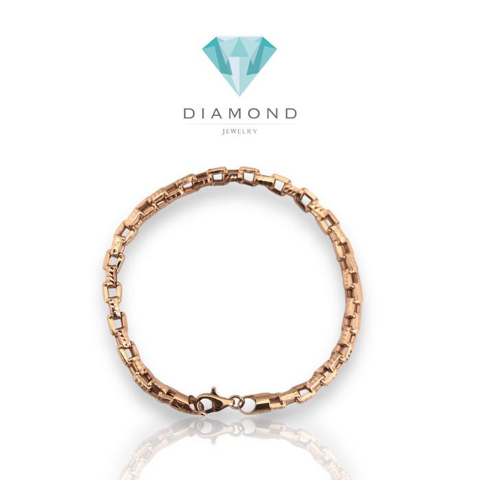 Blockchain rosegold bracelet gelang emas 18k-Diamond Jewelry