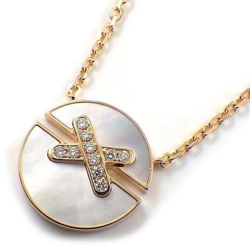 Pearl Diamond pendant link chm 18k-Diamond Jewelry