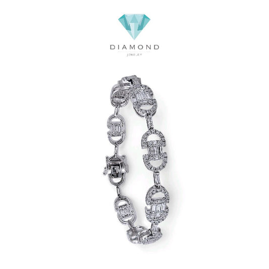Tennis Double D Diamond Bracelet 18K / Gelang Berlian Tennis Double D 18K / Diamond Jewelry 399GB23100VIONLS-HT
