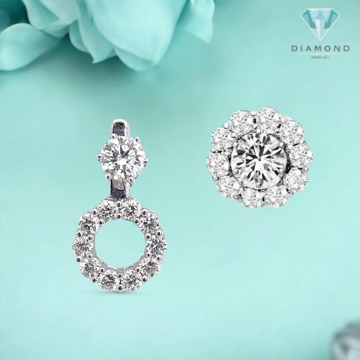 Flower Diamond Earrings / Diamond Jewelry