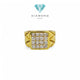 Cincin Mas Laki Square 23K-Diamond Jewelry