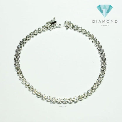 Diamond Bracelet - Gelang Berlian - Diamond Jewelry - White 03030423