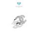 Inspired Double C Diamond Ring 18 k gold Diamond Jewelry
