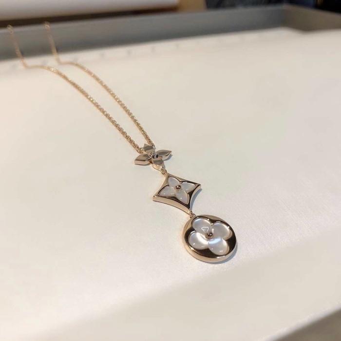 Flower Necklace 18K Gold MOP 3 Susun-Diamond Jewelry-23KBAB3200LSCH