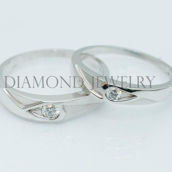 Cincin Kawin/Wedding Ring - Diamond Jewelry Two Tone 01020748/01020749