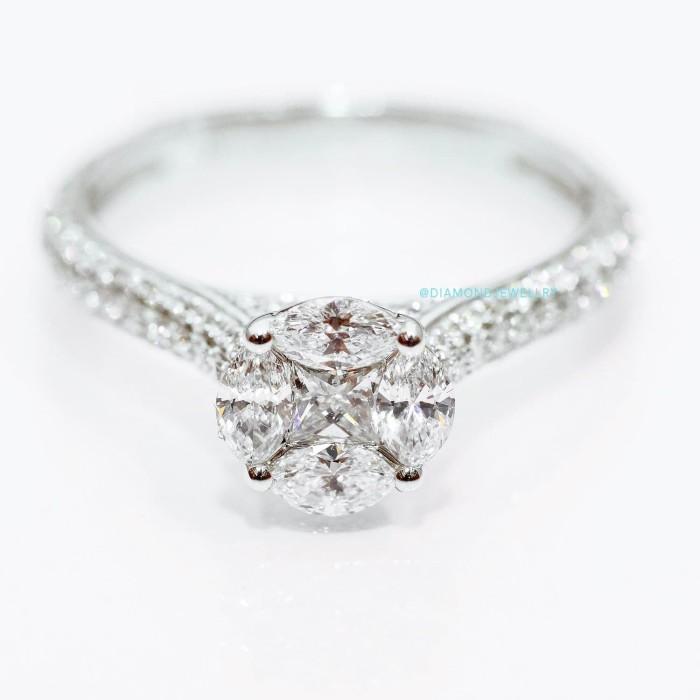 Diamond Ring - Cincin Berlian - 01010523 Diamond Jewelry
