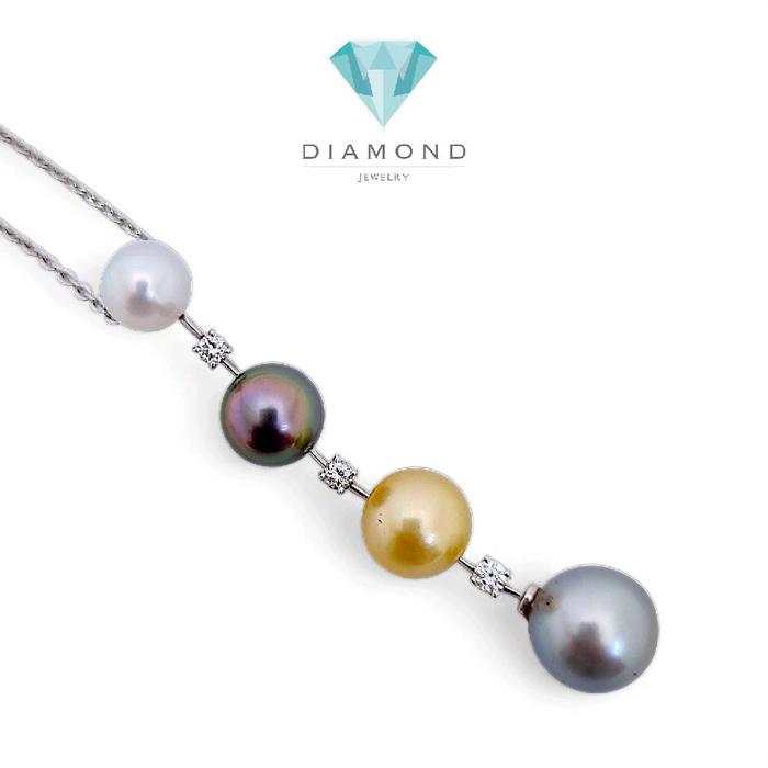 Liontin Multi Color Pearl Diamond 18K / Diamond Jewelry 12LMGT2635WP HT