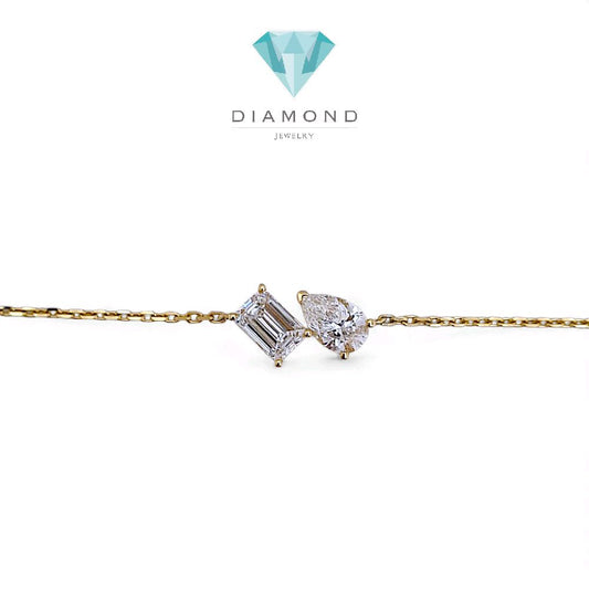Totmoi Diamond Lab Grown Bracelet 14K / Gelang Berlian Totmoi 14K / Diamond Jewelry 2GBLGG400LS HT