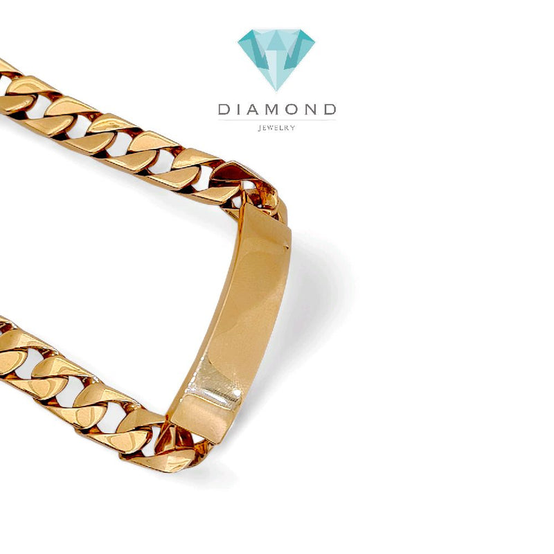 Cuban Bracelet 18K / Gelang Sisik Naga 18K / Diamond Jewelry 425GBD4669RY - HT