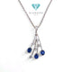 Liontin Blue Sapphire Diamond 18K / Diamond Jewelry 45LBNKH6897WPLS-HT