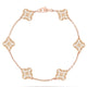 Sweet alhambra diamond 6 clover bracelet 18k-Diamond Jewelry MAG
