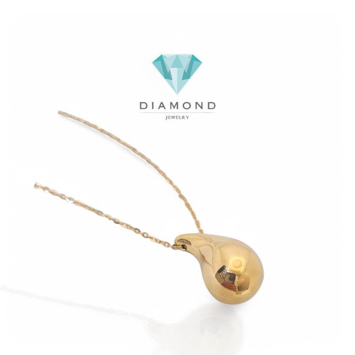 Kalung Mas Teardrop Rose Gold 700K-Diamond Jewelry-402KMS409LS-HT