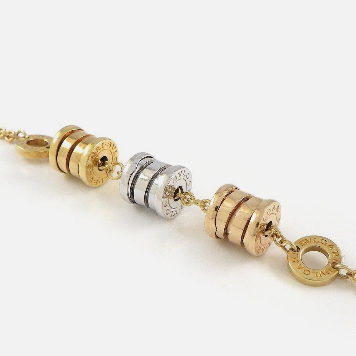 Tricolor Bzero Bracelet  18K/Gelang Emas Zero Tricolor-Diamond jewelry-408GBD872RY-HT