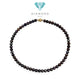 Pearl Black Akoya tennnis 7-8mm Necklace 18K / Diamond Jewelry