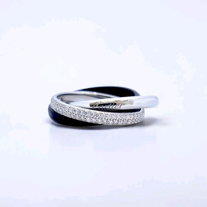 Trinity Diamond Ring 18K / Cincin Berlian Trinity 18K / Diamond Jewelry / 124CBD110800AB