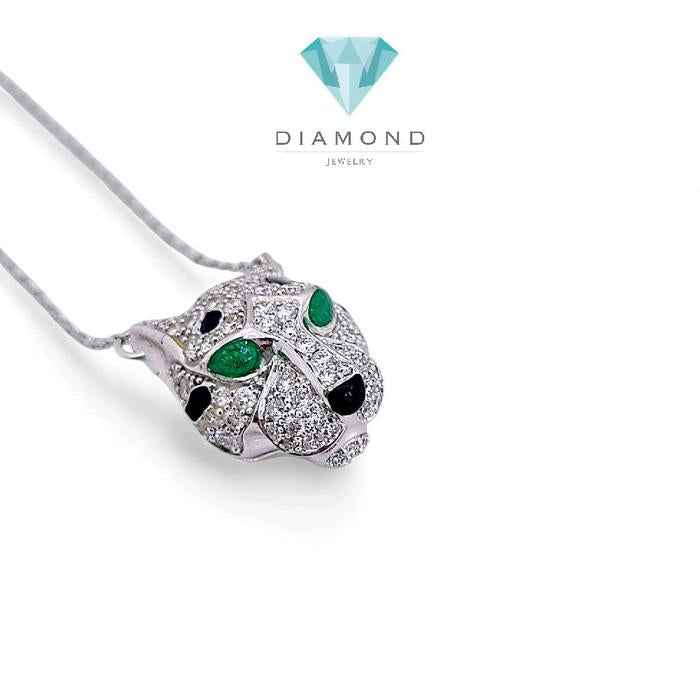 Panthere Diamond Necklace 18K / Kalung Panthere Berlian 18K / Diamond Jewelry-403KBD7114LS-HT
