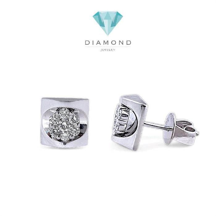 Flower Diamond Earring 18K / Diamond Jewelry
