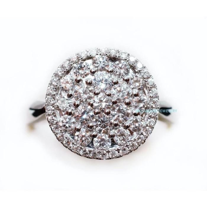 Diamond Ring Round large sole round 18k- Diamond Jewelry