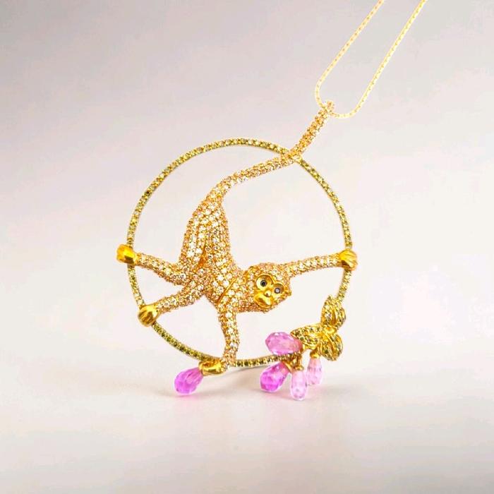 Gold Animal Pendant 18K / Liontin Emas Hewan 18K / Diamond Jewelry / 30LM10WP