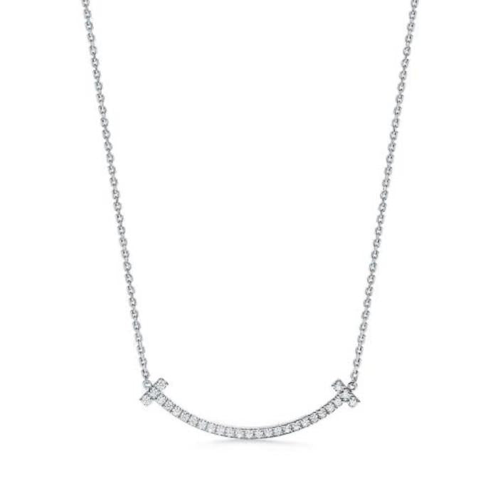 Smile Diamond Necklace Medium And Small/Kalung Berlian -Diamond Jewelry-16KBSM4000RY/369KBD450LS-HT