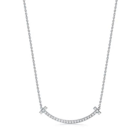 Smile Diamond Necklace Medium And Small/Kalung Berlian -Diamond Jewelry-16KBSM4000RY/369KBD450LS-HT