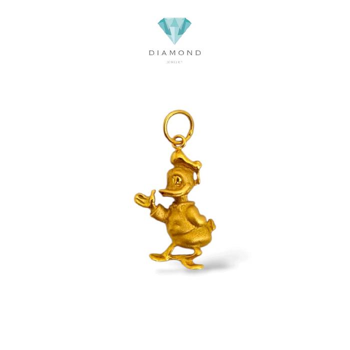 Donald Duck Gold Pendant 23K / Liontin Emas Donal Bebek 23K / Diamond Jewelry / 234LMSWP2