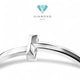 T bangle 18k gold/gelang T bracelet 18k-Diamond Jewelry tif