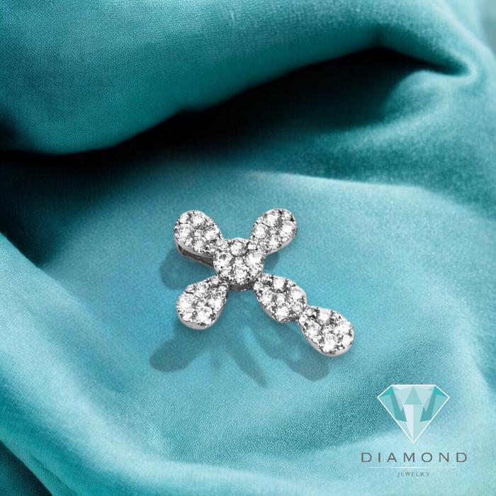 Diamond Cross Pendant/Liontin Berlian Salib 18K