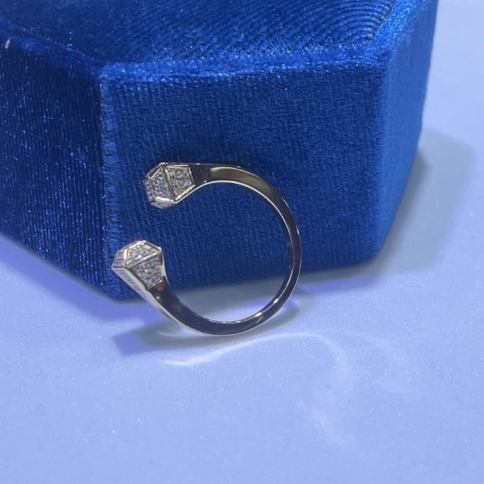 Chiodo GC trapesium diamond ring 18k gold-Diamond Jewelry