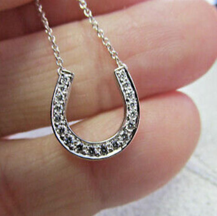 Diamond Horseshoe Necklace Tif Diamond Jewelry