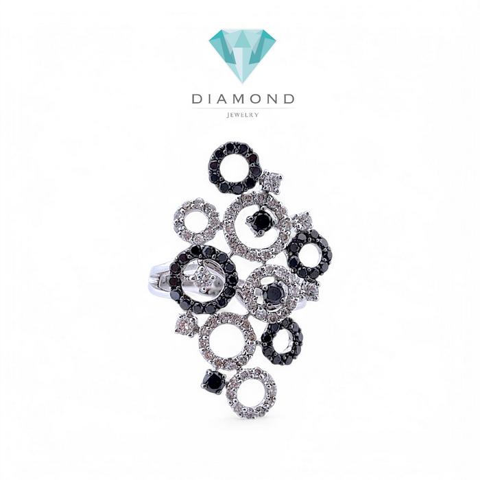 Black Diamond Ring 18K / Diamond Jewelry